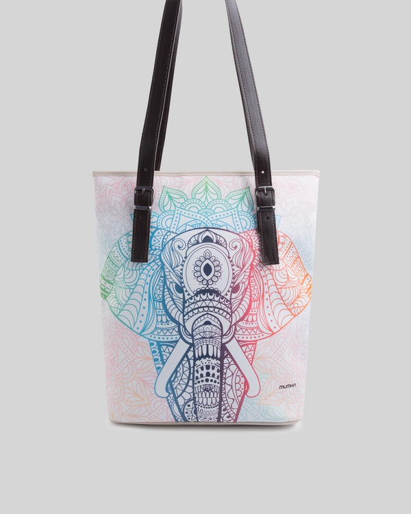 mumka-Bolso-mujer-Bolso Shopper Elefantes Mandalas