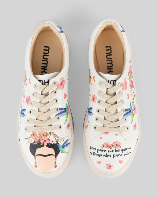 mumka-Calzado-mujer-Zapatillas de Frida Kahlo Tengo Alas