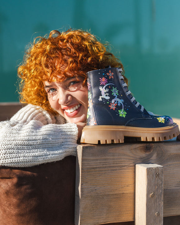 mumka-Calzado-mujer-Botas Lagartos Black