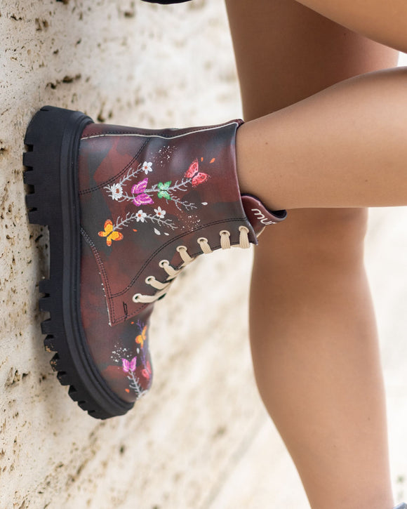 mumka-Calzado-mujer-Botas Mariflor Granate