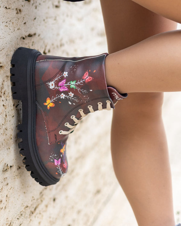 mumka-Calzado-mujer-Botas Mariflor Granate